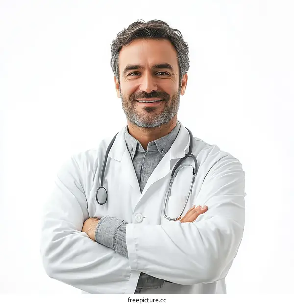 Portrait of a Confident Male Doctor