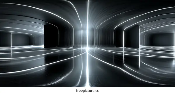 Abstract Futuristic Interior Design