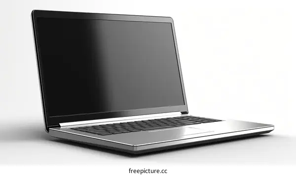 Laptop computer with blank screen