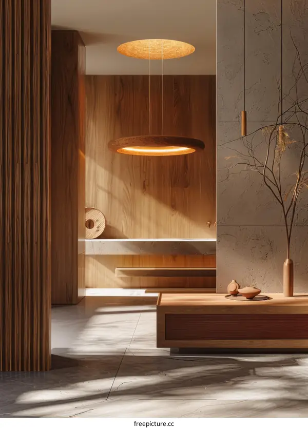 Modern Wooden Interior Design with Natural Light