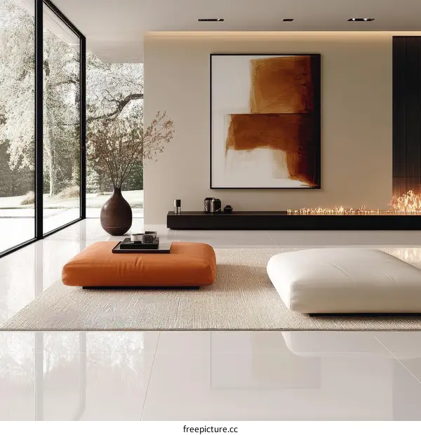 Modern Minimalist Living Room Interior Design