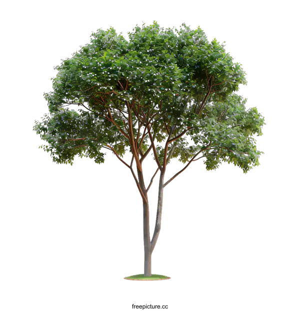 [Transparent Background PNG]Green Tree with White Background
