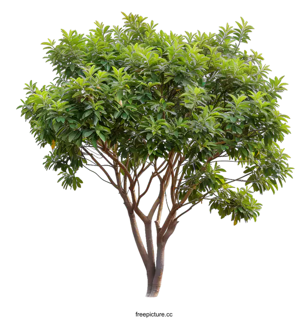 [Transparent Background PNG]Green Tree Isolated On White Background