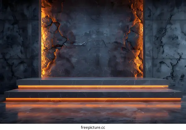 Dark Futuristic Room