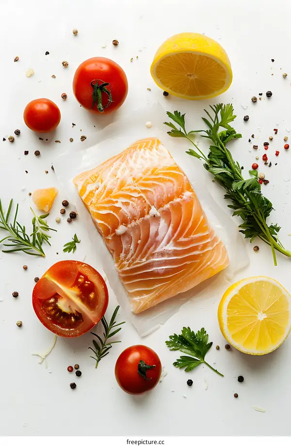 Fresh Salmon with Lemon and Herbs