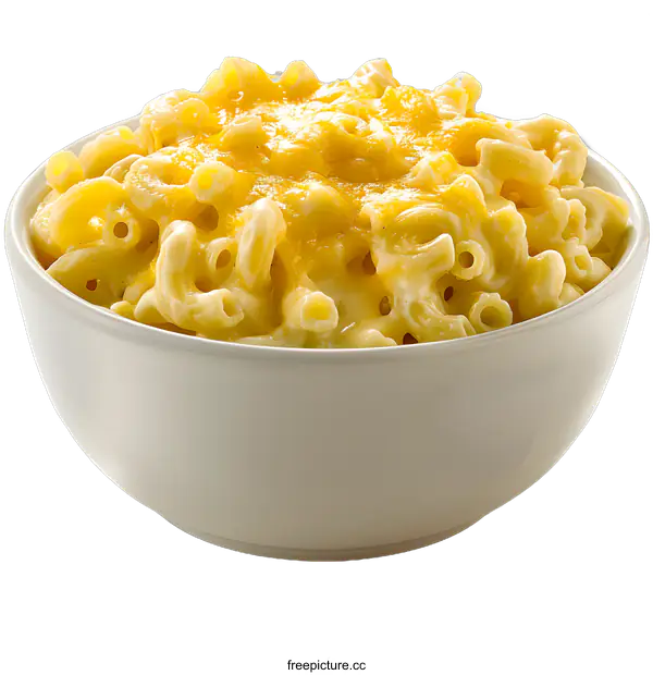 [Transparent Background PNG]Bowl of Macaroni and Cheese