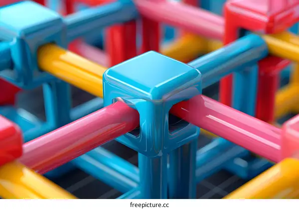 Colorful 3D structure