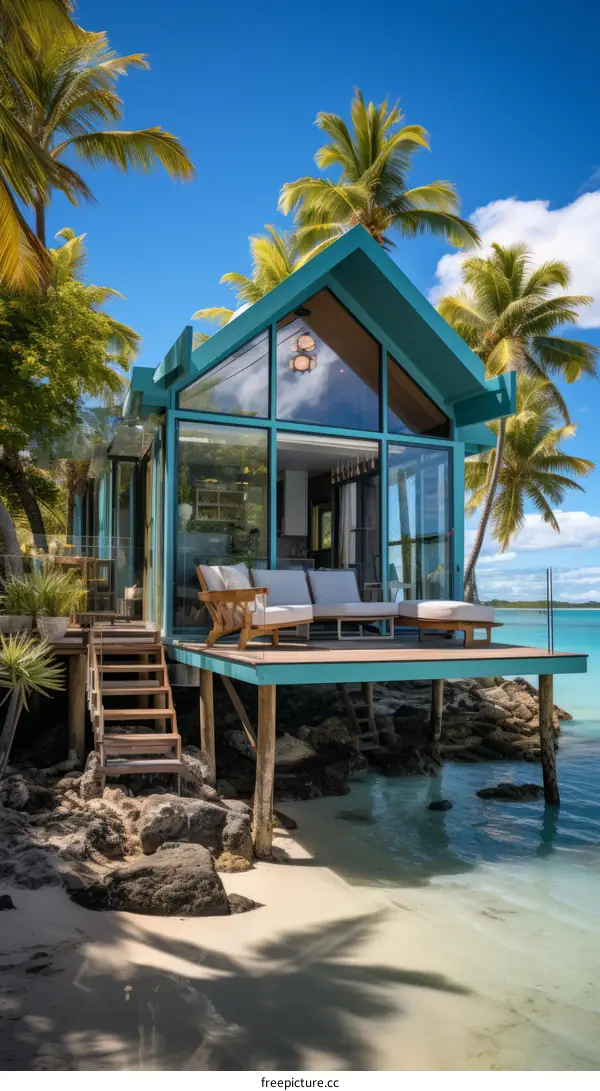 Beachfront house with amazing views