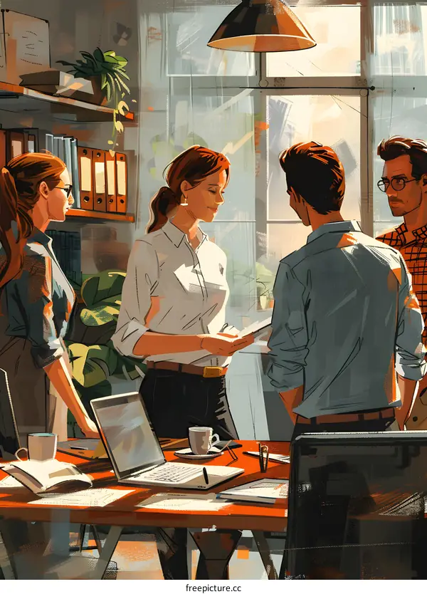 business meeting in the office