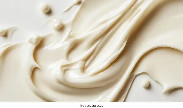 Cream Texture Close Up High-Quality Image