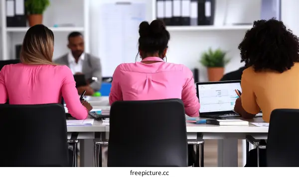 Business Meeting in Modern Office