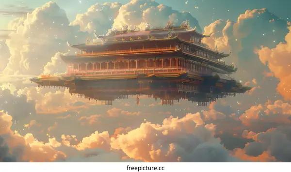 Ancient Chinese Palace in the Sky