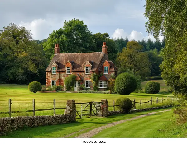 Quintessential English Country Cottage in Rural Setting with Garden