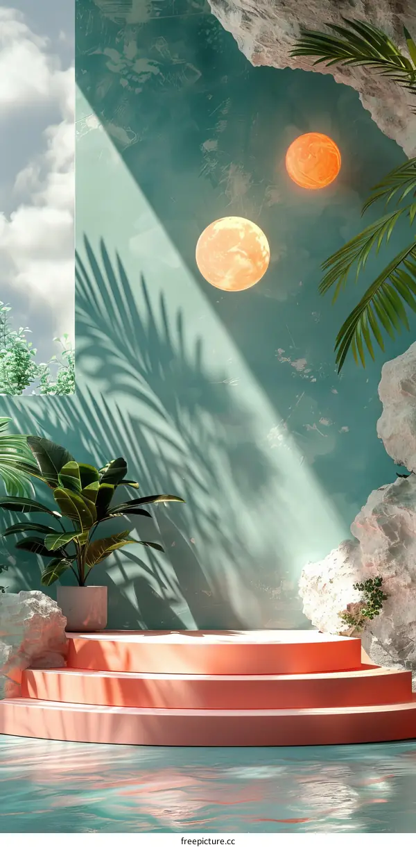 Pastel Paradise Podium Presentation