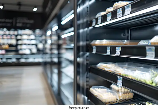 Refrigerated Display Case With Prepared Food