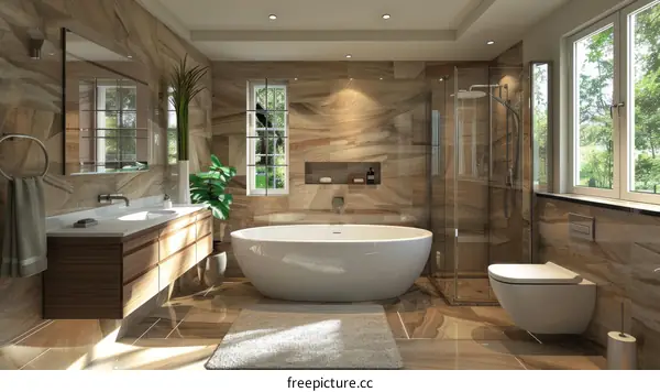 Modern and Stylish Bathroom Design