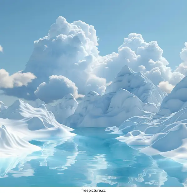 Stunning Glacier by the Glacial River