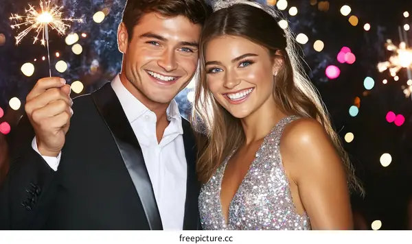 Celebration Night with Sparkling Sparkler