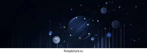 Abstract Futuristic Space Background Design