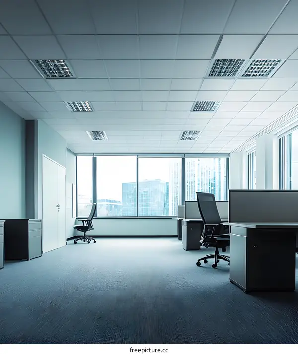 Modern Office Space with City View