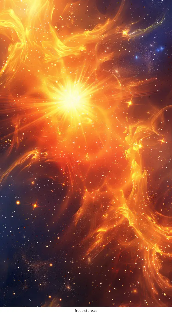 Celestial Treasures: Nebula and Stars in Harmony