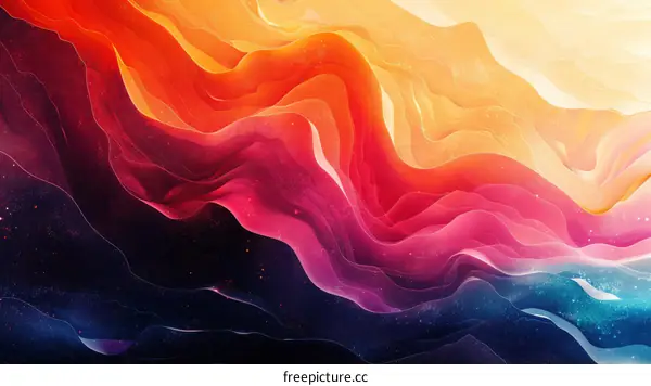 Dynamic Colorful Waves