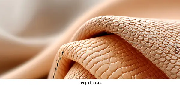 Closeup View of Textured Leather