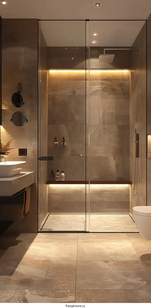 Modern Luxury Shower Room Design