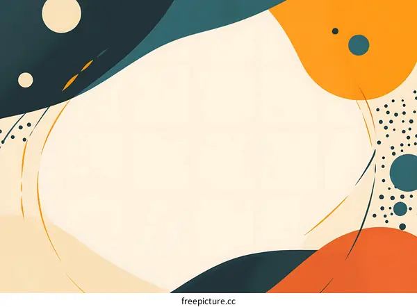 Abstract Background With Geometric Shapes And Dots