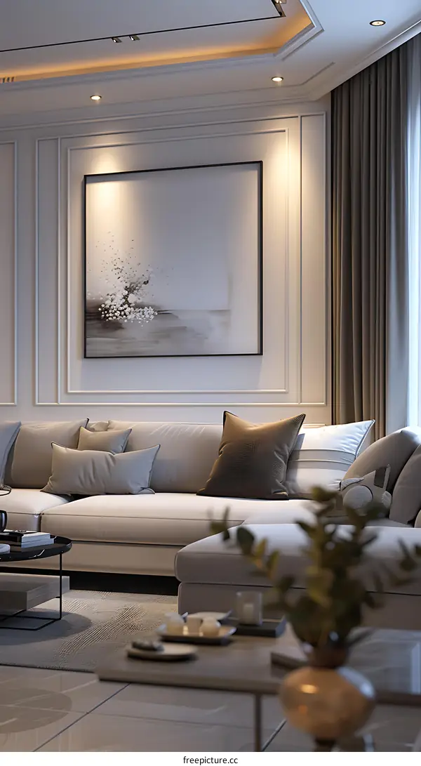 Modern minimalist living room