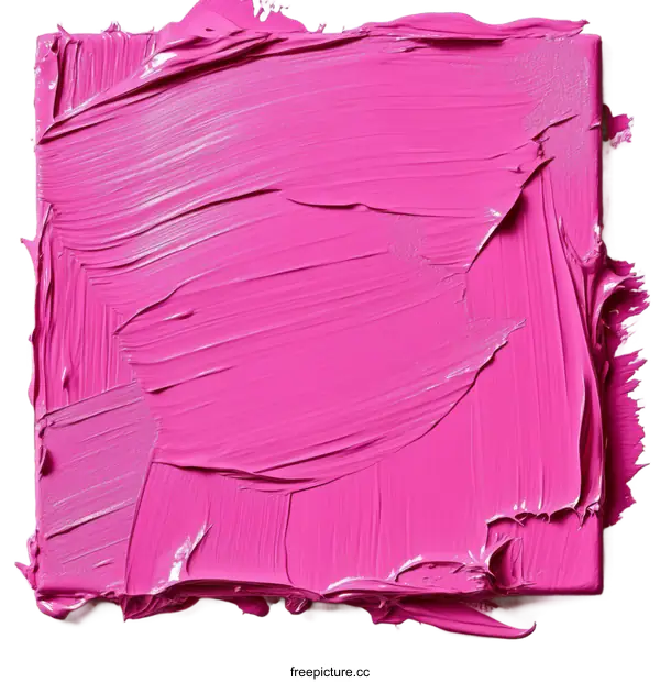 [Transparent Background PNG]Abstract Pink Acrylic Paint Texture