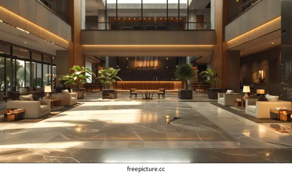 Modern Hotel Lobby Interior Design