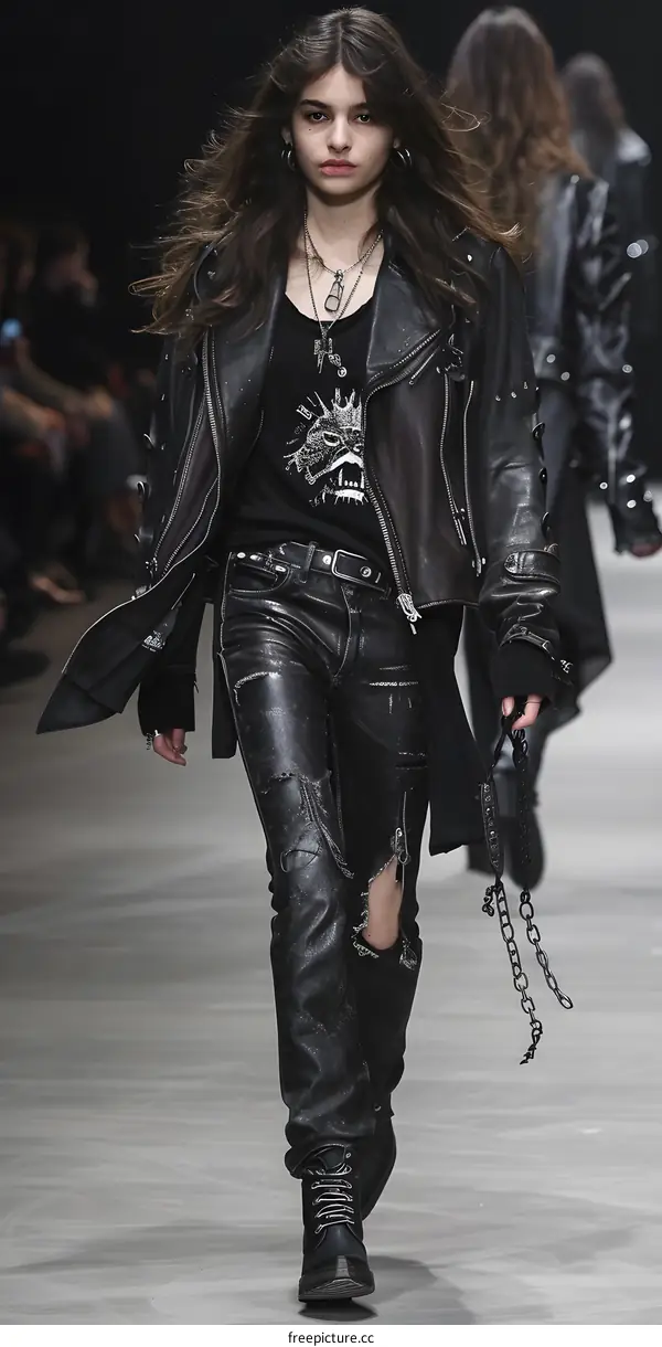 Model on the Runway Fashion Show