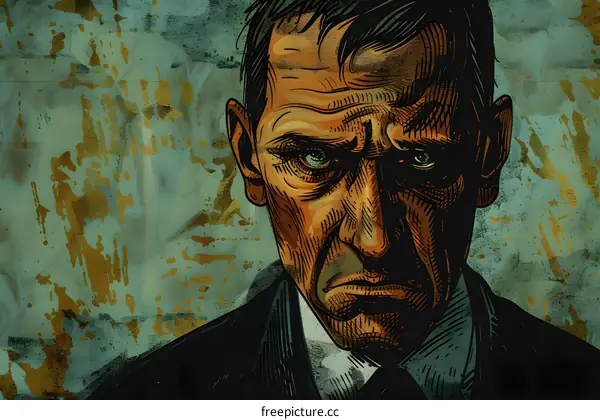 portrait of a man with a serious expression on his face