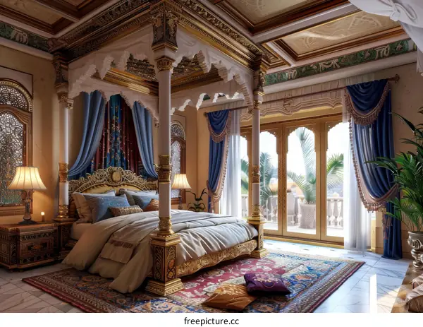 Luxurious Indian Bedroom Interior Design