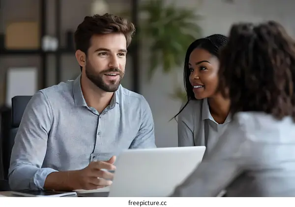 Business Meeting Discussion Multiethnic Group