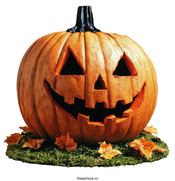 [Transparent Background PNG]Scary Halloween Pumpkin Decoration