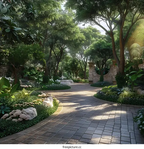 Tropical Garden in Nature