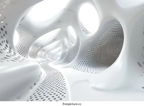 Futuristic Organic Architecture Interior Concept