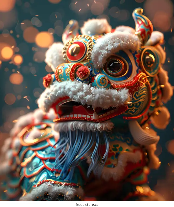 Chinese new year lion dance