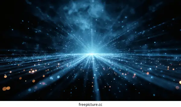 Abstract Futuristic Space Travel