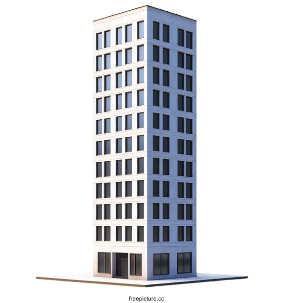 [Transparent Background PNG]Modern City High-Rise Building Design