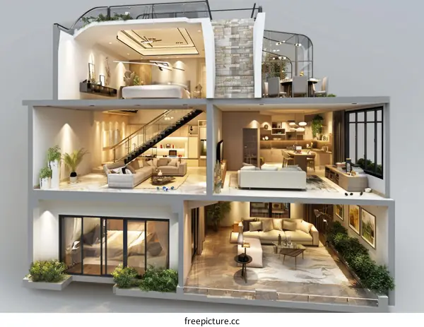 Modern Duplex Apartment with Stunning Views