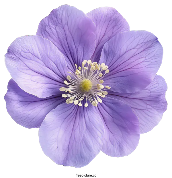 [Transparent Background PNG]Close-up Lavender Flower with Detailed Petals
