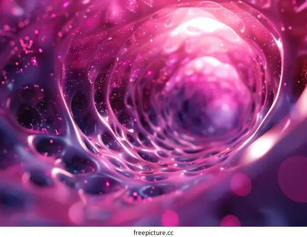 Pink Fluid in a Translucent Tube