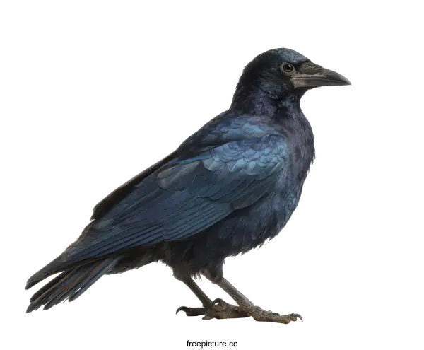 [Transparent Background PNG]Close-up Photo of a Beautiful Crow
