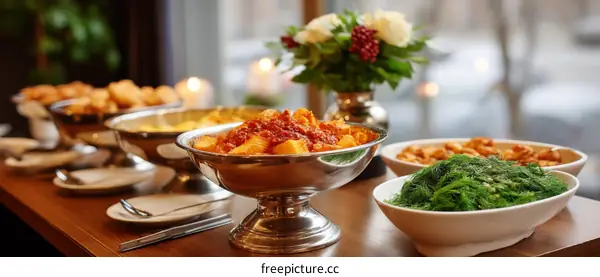 Delicious Buffet Food Display