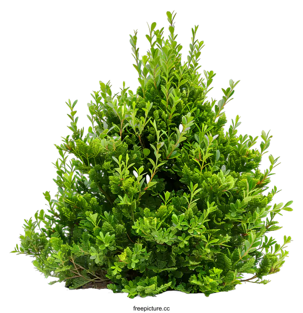 [Transparent Background PNG]Green Bush Isolated on White Background