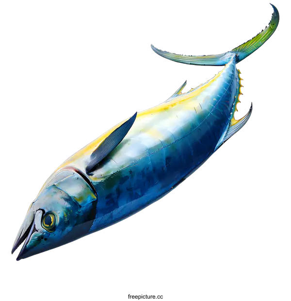 [Transparent Background PNG]Fresh Tuna Fish on White Background