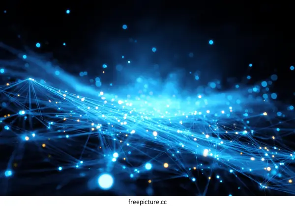 Abstract Digital Network Illustration